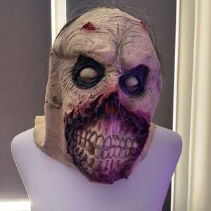 Scary Skull/Skeleton Full Head Mask Halloween Costume One Size NEW